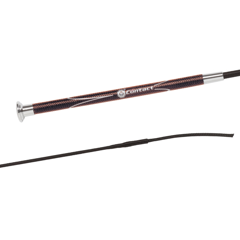 Fleck Contact Dressage Whip - Brown - 110cm